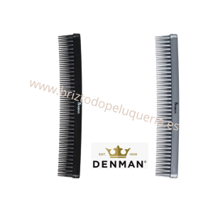 PEINE Para desenredar, peinar y cardar COLORES NEGRO O PLATA profesional D12 DENMAN