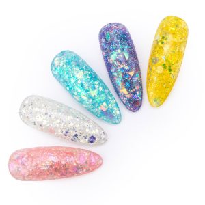 Efecto PURPURINA Glitter Princess Nails para decoración de uñas Y nail art MOLLY LAC