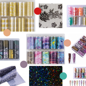 FOIL / LÁMINAS DE TRANSFERENCIA PARA DECORACIÓN DE UÑAS MOLLY LAC