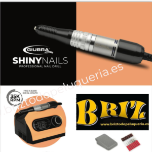 TORNO / FRESADORA DE UÑAS para manicura SHINY NAILS 35.000 rpm 65W GIUBRA