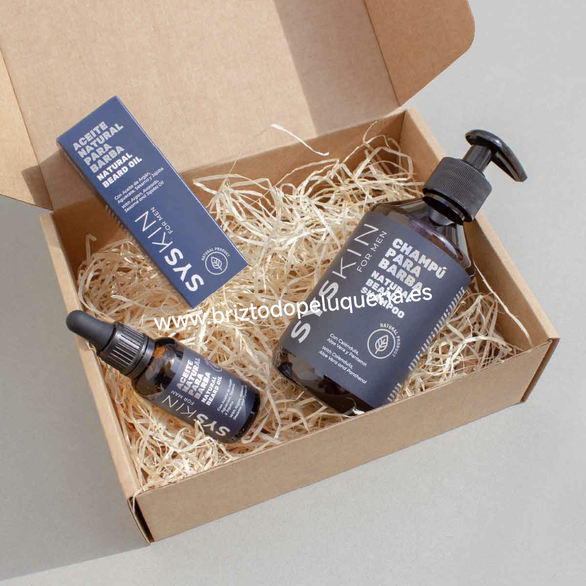 Pack Cuidado Barba con CHAMPÚ Y ACEITE SYSKIN for Men