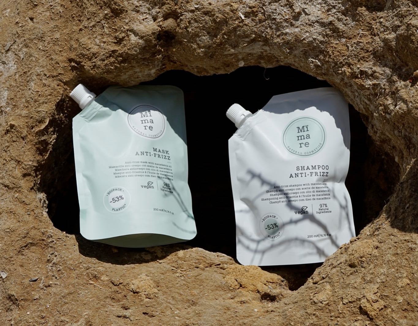 MASCARILLA anti encrespamiento y desenredante con aceite de macadamia MASK ANTI-FRIZZ MIMARE - Imagen 4