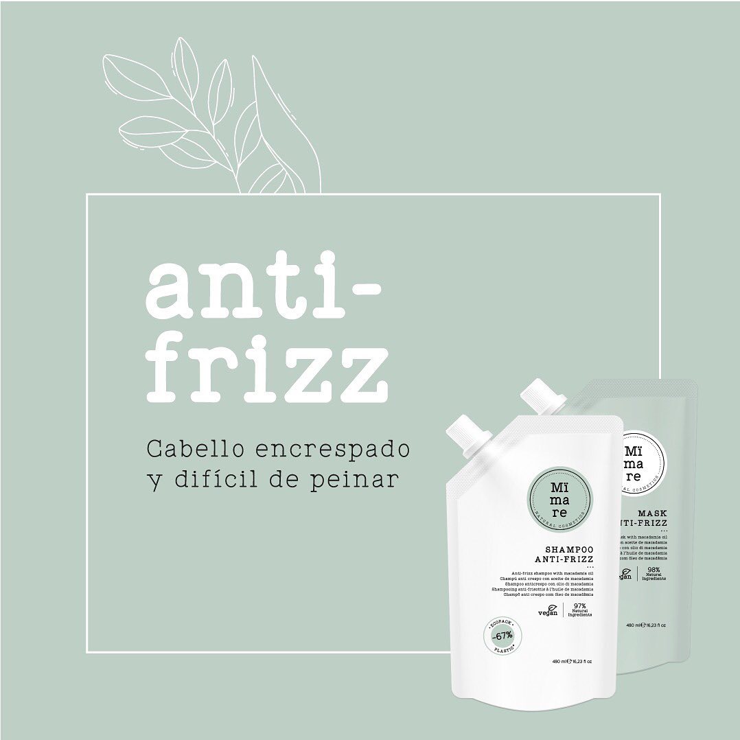 MASCARILLA anti encrespamiento y desenredante con aceite de macadamia MASK ANTI-FRIZZ MIMARE - Imagen 5