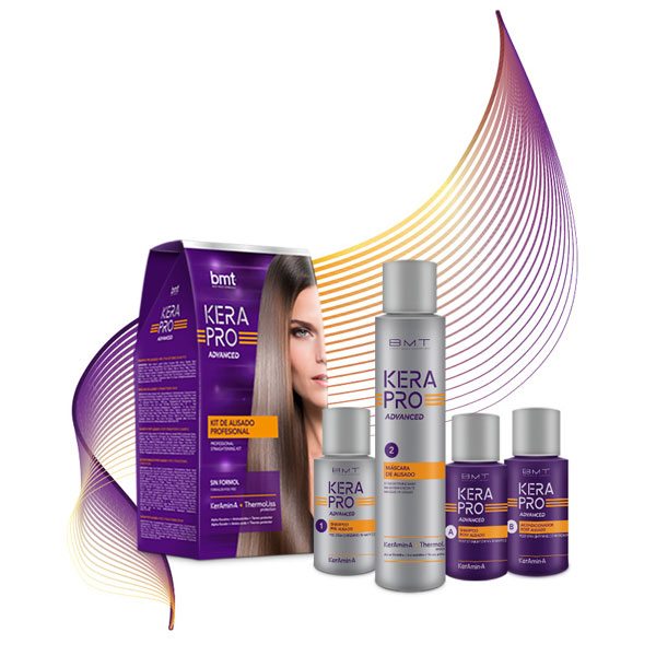 ALISADO PROFESIONAL DEL CABELLO COMPLETO KIT MONOUSO BMT KERA PRO ADVANCED