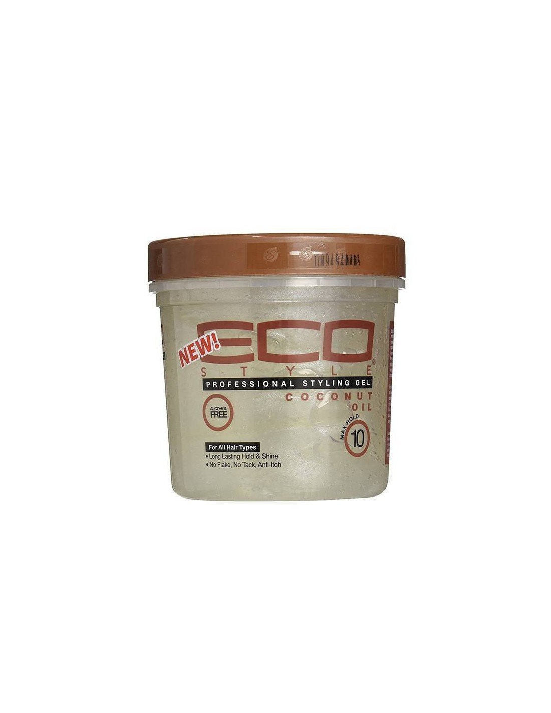 GEL DE PEINADO DE FIJACIÓN FUERTE CON ACEITE DE COCO PARA CABELLO RIZADO Styling gel Coconut Oil ECOCO ECO STYLE - Imagen 2