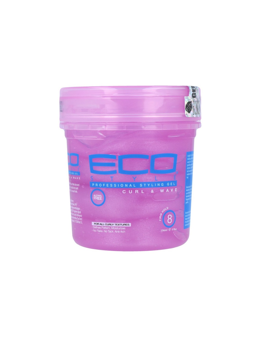 GEL DE PEINADO DE FIJACIÓN MEDIA ALTA PARA CABELLO RIZADO 946ml Eco Styler Styling Gel Curl & Wave Pink ECOCO ECO STYLE - Imagen 3