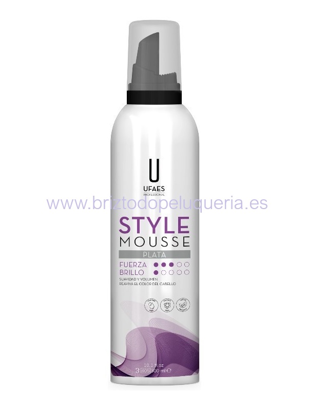 ESPUMA DE COLOR PARA PELO para fijar y reavivar el color del cabello Style Hair mousse color UFAES - Imagen 4