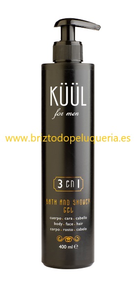 Gel de baño y ducha energizante para hombre 3 en 1 Bath and shower gel KÜÜL