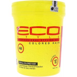 GEL DE PEINADO DE FIJACION FUERTE PARA CABELLOS COLOREADOS O TEÑIDOS ECO STYLE COLORED HAIR GEL ECOCO ECO STYLE