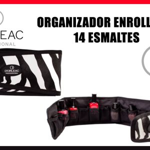 ESTUCHE / MALETÍN ORGANIZADOR ENROLLABLE PARA ESMALTES O COSMETICOS DORLEAC
