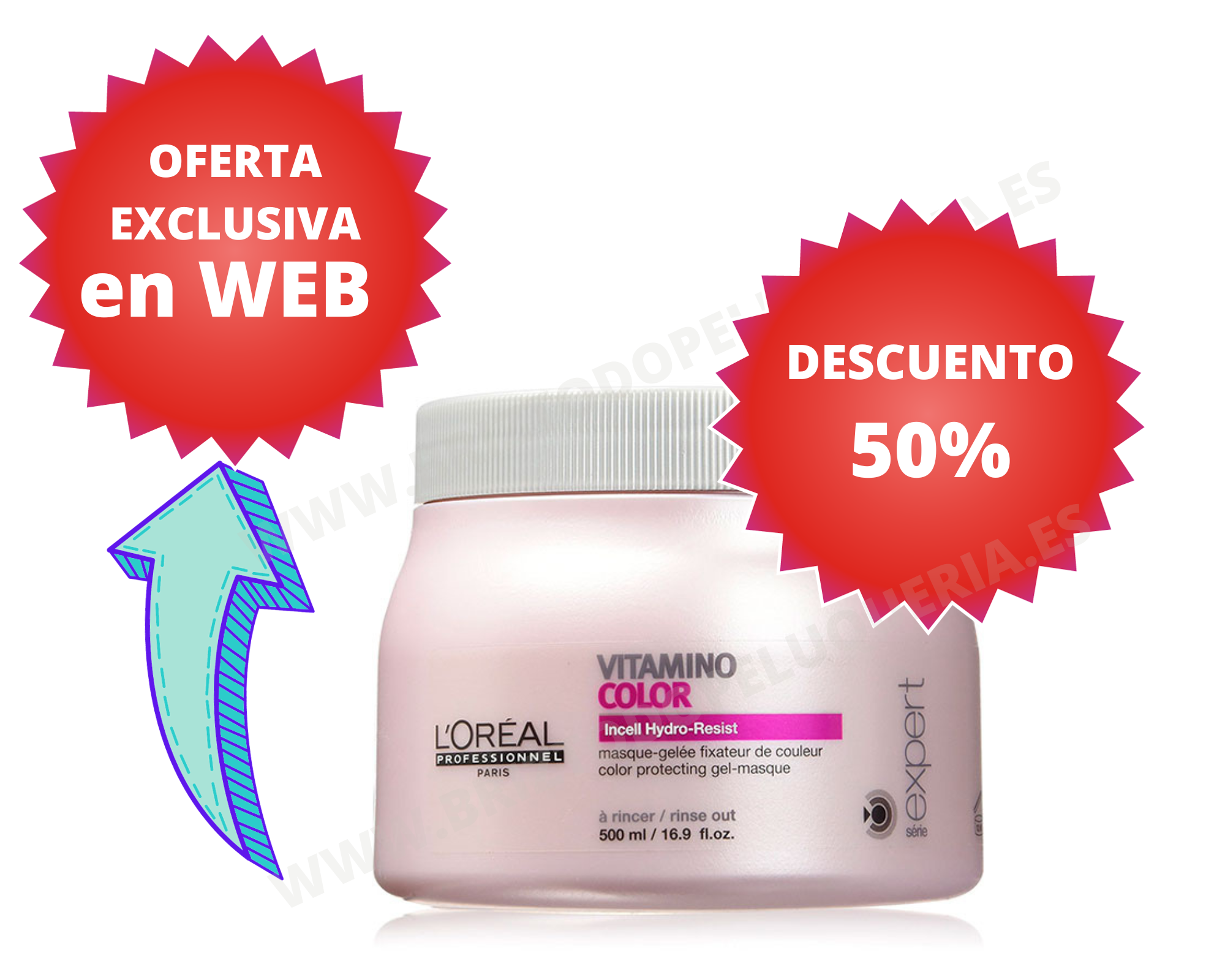 MASCARILLA PROTECTORA DEL COLOR para cabello teñido 500ml Vitamino Color Expert LOREAL