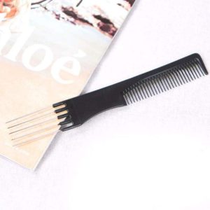 PEINE DE CARBONO DE 5 PÚAS METÁLICAS ANTIESTÁTICO PROFESIONAL BRIZ