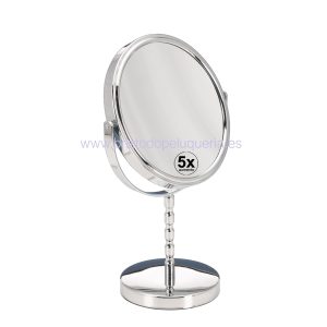 ESPEJO 5 AUMENTOS 2 CARAS X1/X5 METAL CROMADO Ø16x11x27cm E CAMACHO