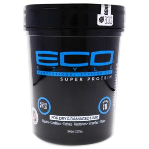 GEL DE PEINADO DE FIJACIÓN MEDIA/FUERTE PARA CABELLO RIZADO Eco Style Super Protein Gel ECOCO ECO STYLE