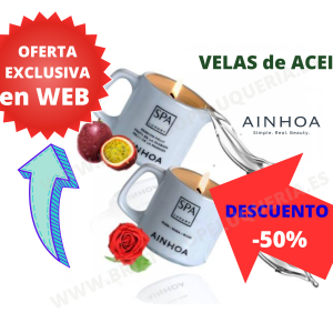 Vela de Aceite Caliente para masaje Spa Luxury de Ainhoa Cosmetics
