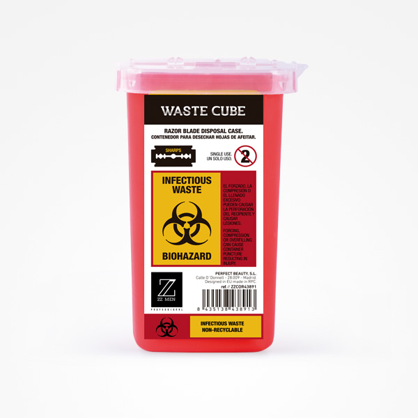 Contenedor para Hojas de Afeitar desechables WASTE CUBE PERFECT BEAUTY